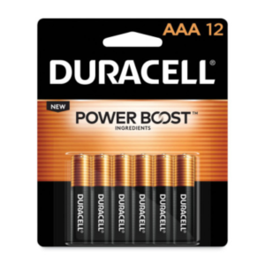 Duracell? CopperTop Alkaline AAA Batteries, 12/Pack (MN24RT12Z)