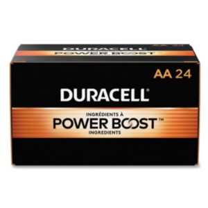 Duracell? Power Boost CopperTop Alkaline AA Batteries, 24/Box (MN1500B24)
