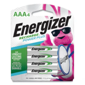 Energizer? NiMH Rechargeable AAA Batteries, 1.2 V, 4/Pack