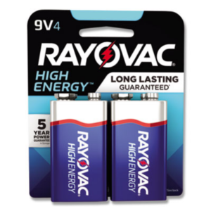 Rayovac? High Energy Premium Alkaline 9V Batteries, 4/Pack